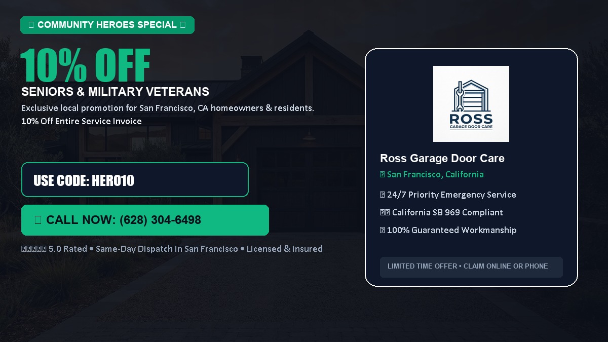 10% OFF Senior Citizens (65+) & Military / Veteran Community Discount in San Francisco, CA