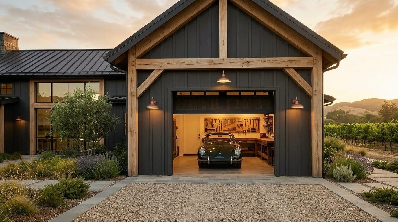 Ross Garage Door Care Garage Door Gliding Open Revealing Warm Illuminated Interior